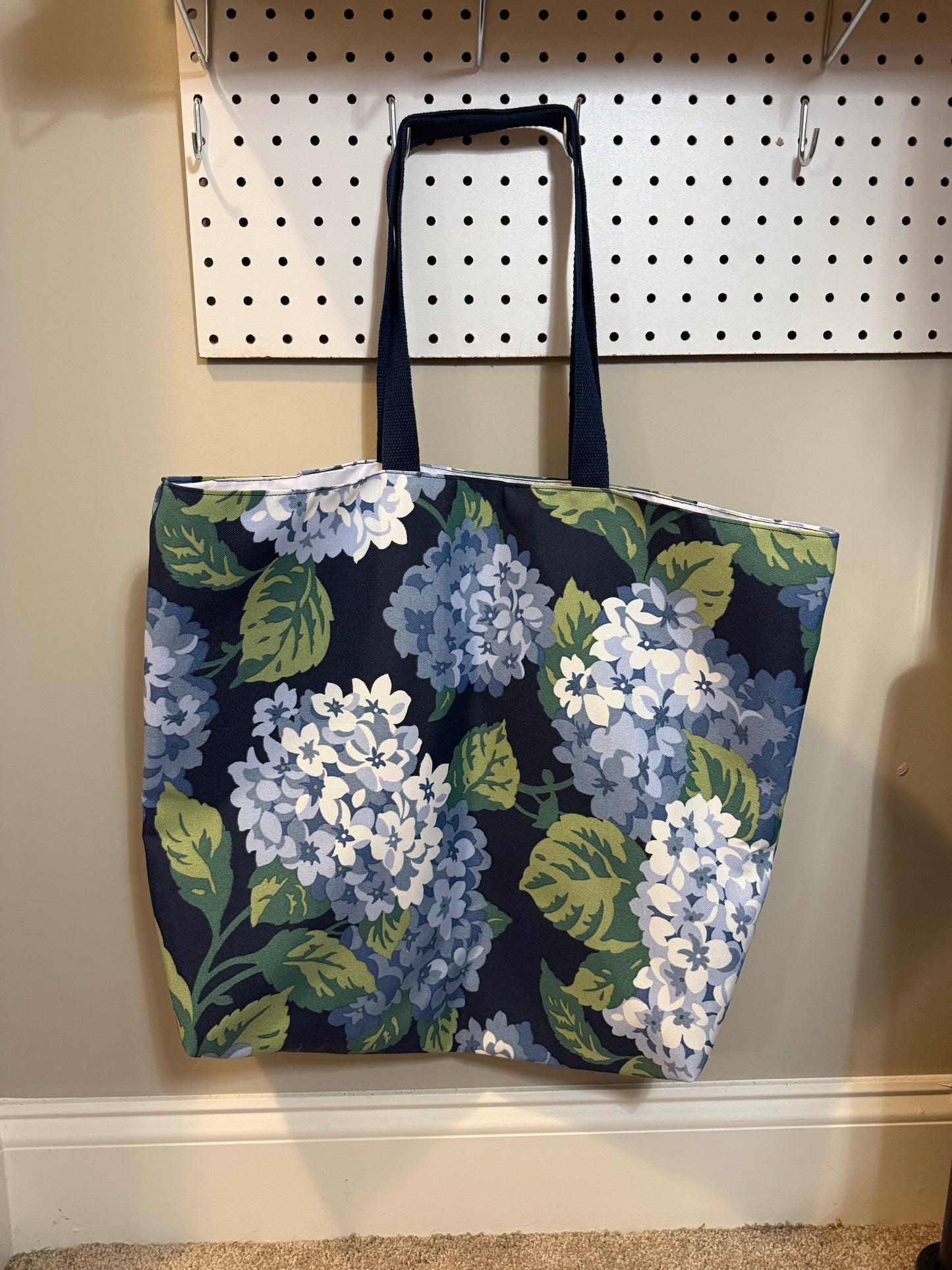 Blue Floral Tote