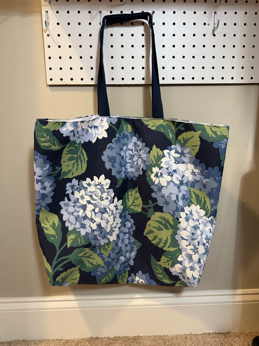 Blue Floral Tote
