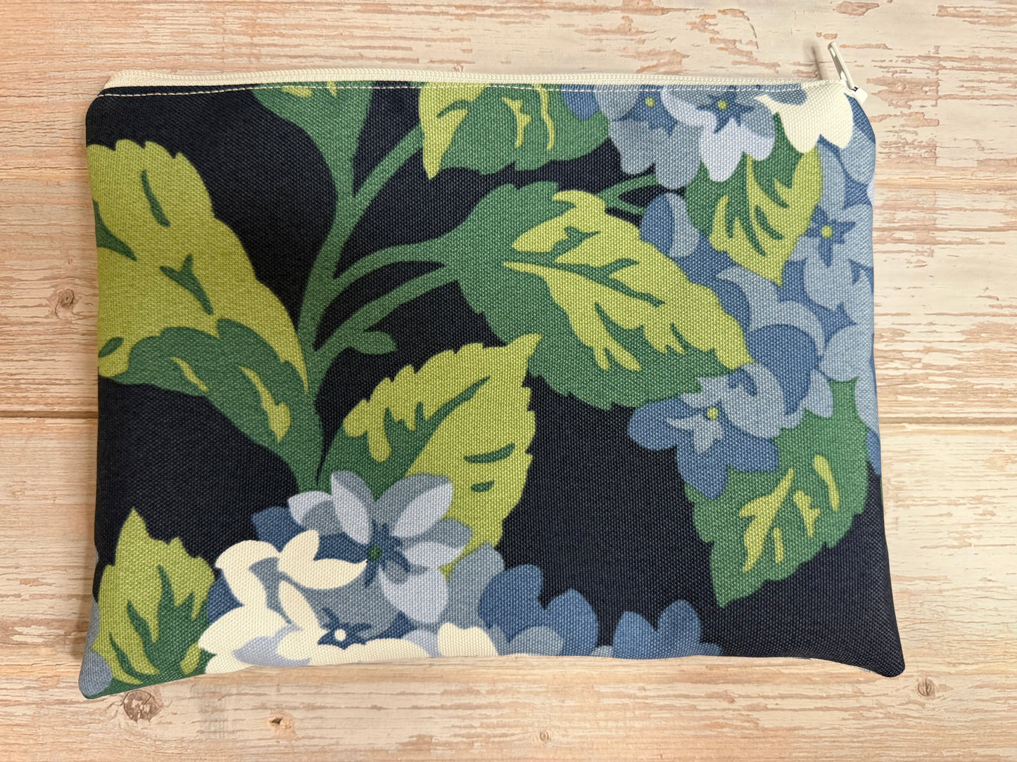 Floral Zipper Pouch (Medium Size)