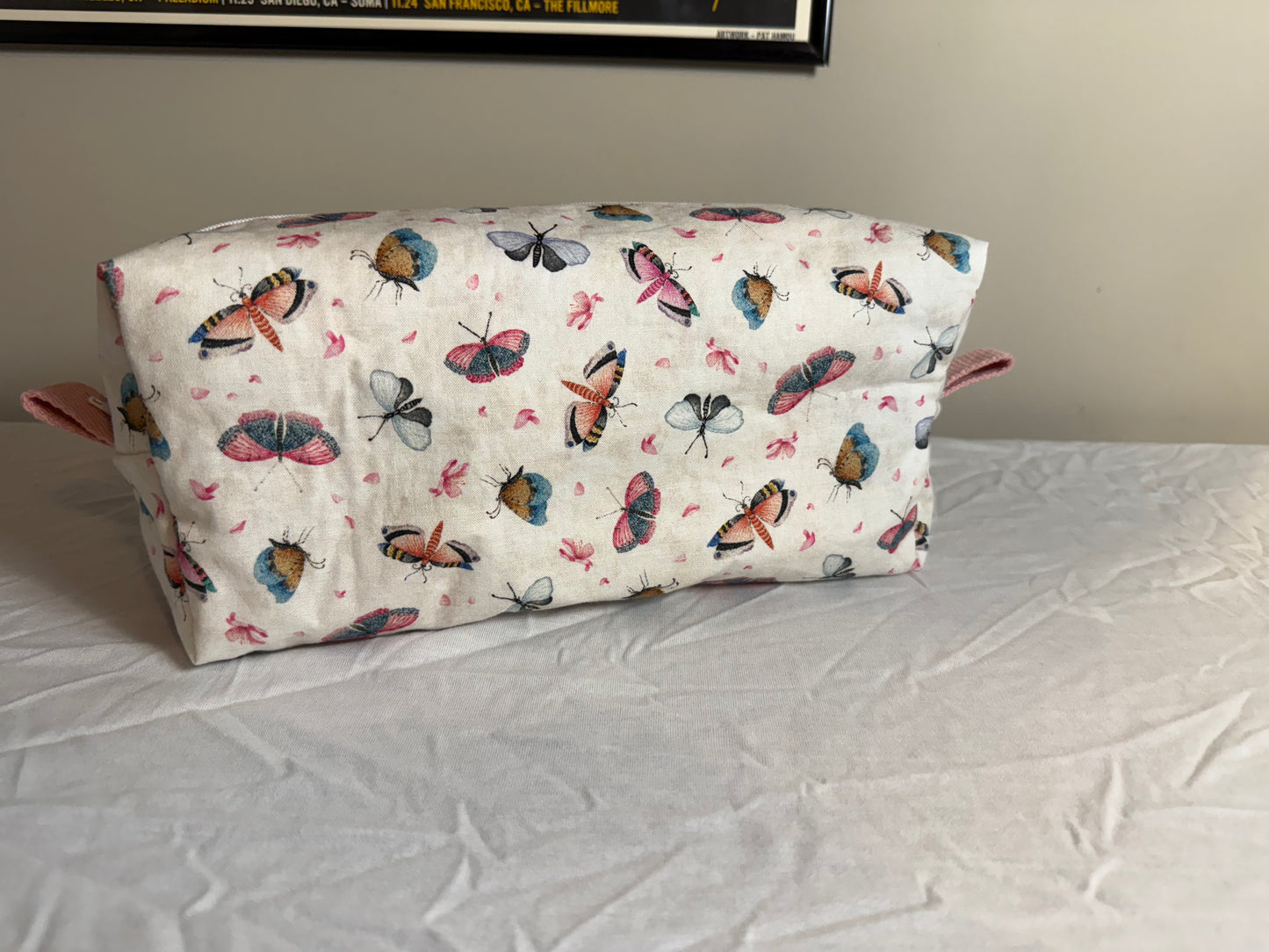 Butterfly Zipper Cosmetic Bag